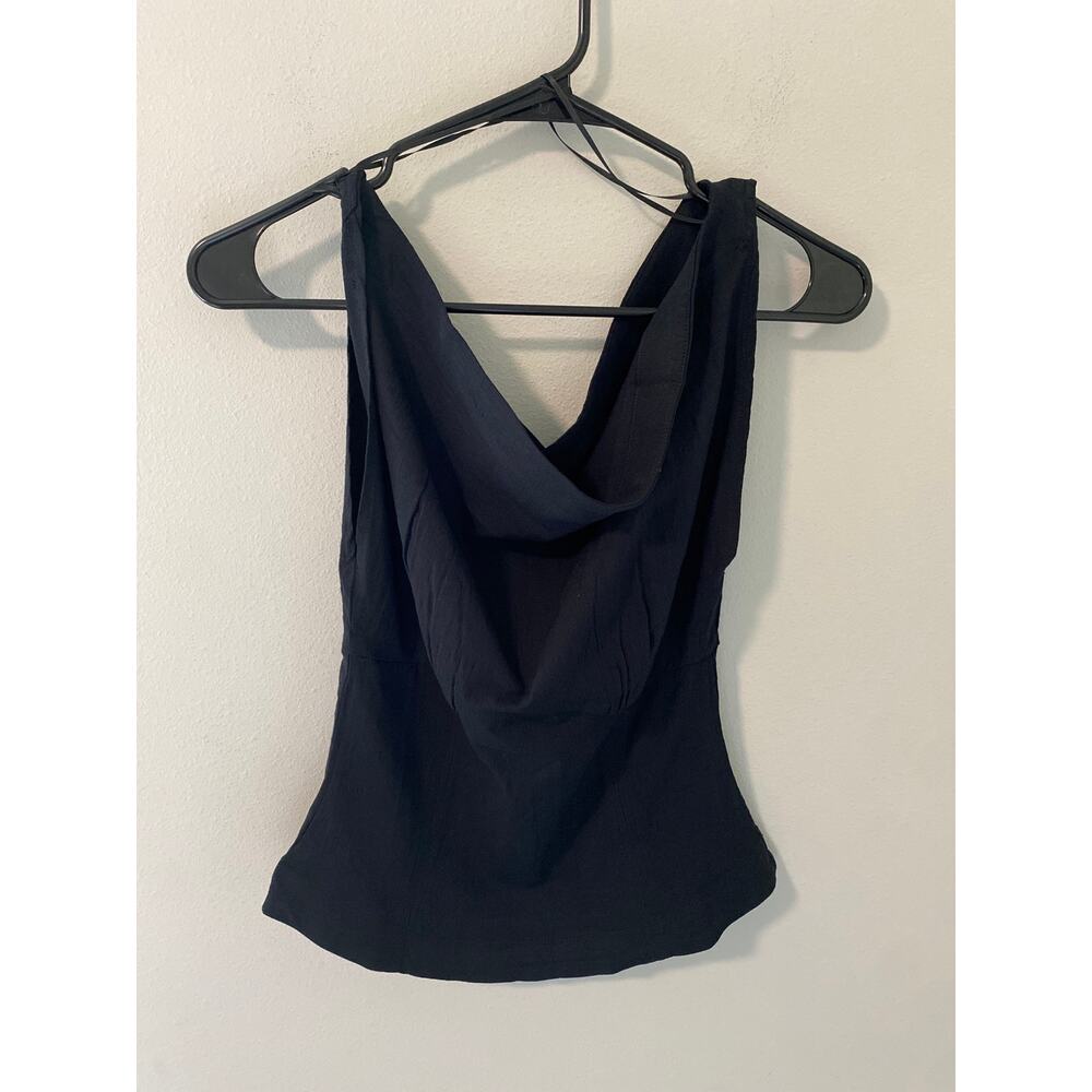 NWT Free People Clean Lines Seamless Tank Top Black Size M
